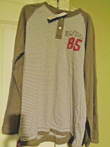 Tommy Hilfiger Light Brown Boys' Long Sleeve 85 Henley Tee Shirt Size XL (20) - Picture 1 of 12