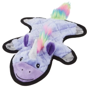 Juguete de unicornio chirriante para perro Frisco, mítico felpa plana sin relleno (elige color) - Imagen 1 de 15