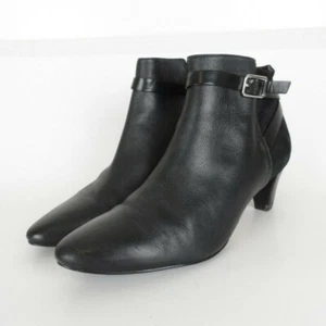Cole Haan Signature Sylvan Damengröße 7,5 B schwarz Reißverschluss Schnalle Stiefeletten Absatz - Bild 1 von 11