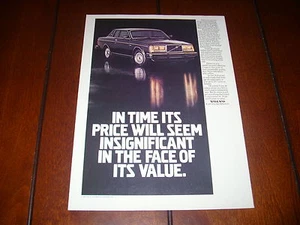 1981 VOLVO BERTONE COUPE ***ORIGINAL AD*** - Foto 1 di 2