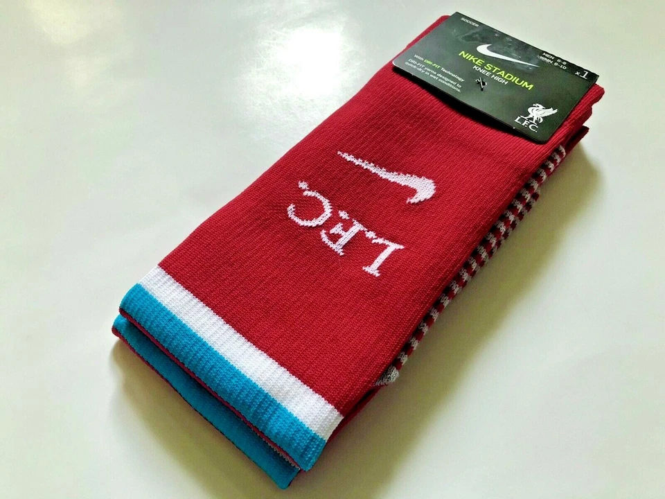 Nike Stadium Liverpool FC Soccer Socks Knee High Premier League Size Medium X2