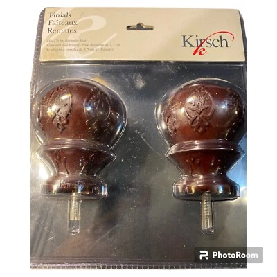 NOVO Um Par 2 Peças Acabamentos Kirsch Elegance 36804.083 Lacey Compatível com 1 3/8" Pólo - Imagem 1 de 4