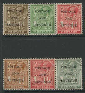 MALTA, MINT, #148-151, 153-4, OG LH/HR, WMK 4, CLEAN, SOUND & CENTERED - Picture 1 of 1