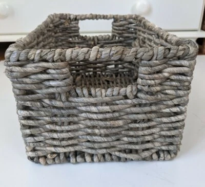 Large Make Your Own Gift Hamper Basket With Handles Wicker Straw Natural - Image 1 of 4