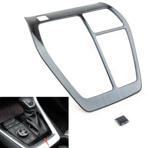 Black Inner Gear Shift Box Panel Frame Cover Trim Fit Toyota RAV4 19-20 - Picture 1 of 10