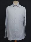 Fattura Japan Made French Cuff White Gray Men's Dress Shirt L/16