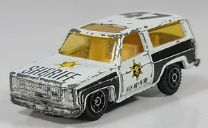 Vintage Chevy Blazer K5 Highway Patrol 3" Diecast Scale Model Junkyard Diorama - Picture 1 of 9