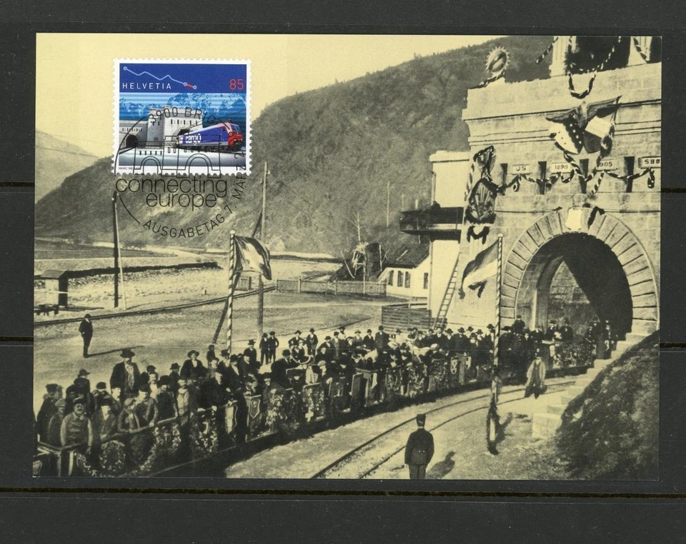 Maxi tarjeta Suiza 2006 SG 1662 Railway Centenary Foto 1 de 1