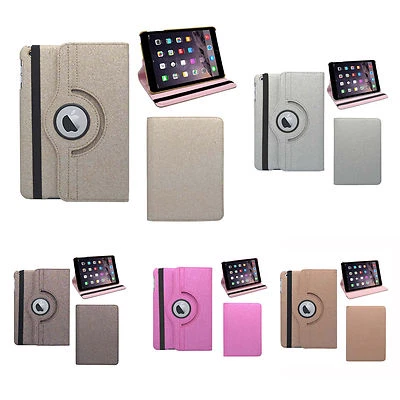 CASE FOR APPLE IPAD AIR GLITTER 360 DEGREE ROTATING IN VARIOUS COLOURS COVER - Image 1 of 4