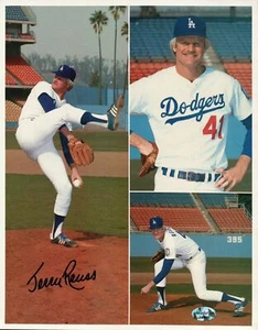 Jerry Reuss Signed 8X10 Photo Autograph LA Dodgers Home Collage #/6500 blue ink - Picture 1 of 3