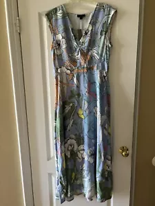 J Crew Maxi Dress Womens 8 Blue Pastel Floral - Picture 1 of 3