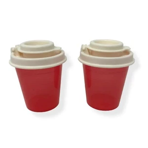 Tupperware mini midget shakers sale e pepe 2 oz. Rosso NUOVO - Foto 1 di 2