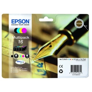 Epson 16 Pen Multipack Ink Cartridge WF2750 WF2750DWF T1626 C13T16264510 - Picture 1 of 2