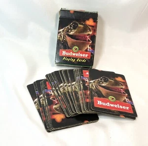 Vintage 1996 Budweiser Bull Frog Playing Cards. Well used by Real Men - Picture 1 of 2