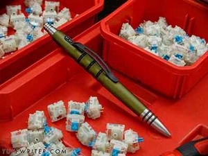 Tuff Writer Precision Press Pen Aluminum OD Green Authorized Dealer - Picture 1 of 2