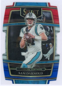 2021 Panini Select - Sam Darnold - Concourse - Red White Blue Die Cut - #7 - Picture 1 of 2