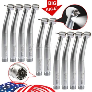 1-10 Burr E-generator Dental LED Fiber Optic High Speed 3 Spray pieza de mano 2H - Picture 1 of 22