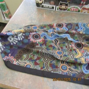 Silk Scarf by Hogarth Arts Descendant of Kamilaroi Tribe - Picture 1 of 8
