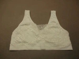 Reggiseno bralette donna Litting taglia 2XL bianco pizzo sfoderato senza fili 8P - Foto 1 di 5