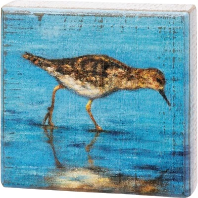 Primitives by Kathy Block Sign Shore Bird Beach House Decor - Image 1 of 4