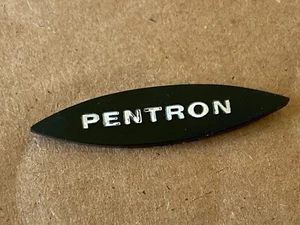 Insignia de placa de identificación con logotipo ovalado de pentron vintage para carrete a carrete - Imagen 1 de 5