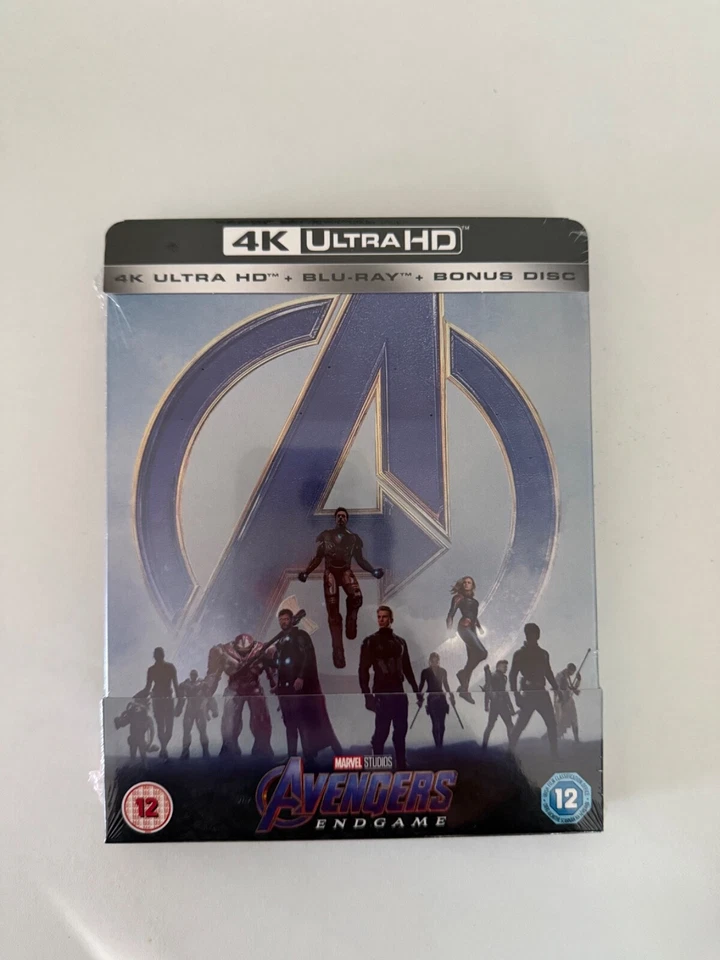 Avengers Endgame Zavvi Steelbook 4k UHD 2d Blu-ray Disc