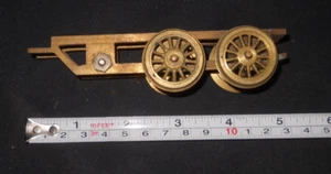 O Scale Brass Electric 4-Wheel Frame & 52" Wheels for Restoration - Picture 1 of 2