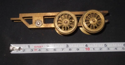 O Scale  Brass Electric 4-Wheel  Frame & 52" Wheels for Restoration - Image 1 of 2