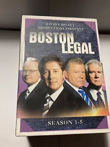 BOSTON LEGAL Seasons 1 2 3 4 & 5 DVD 1-5 TV Series, R1 ,William Shatner Complete - Picture 1 of 5