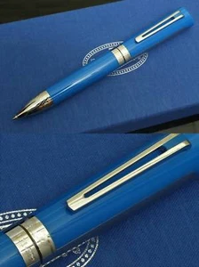 Montegrappa "BUGATTI PUR SANG DT" Ballpoint Pen, Silver, Bluette, MSRP 1320 $ - Picture 1 of 4