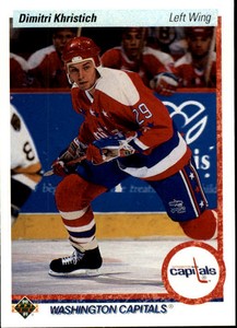 1990-91 Upper Deck Capitals Hockey Card #537 Dimitri Khristich RC