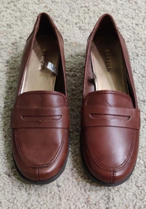 Merona Maddison Damen braun Leder Slipper Penny Loafer Größe 7,5 - Bild 1 von 6