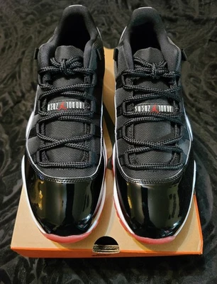 Nike Air Jordan 11 низкий мужской размер 11 выведен черный/красный FV5104-006 - Изображение 1 из 4
