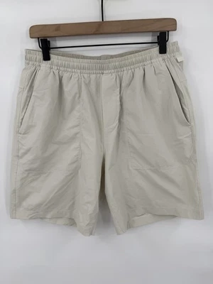 Pantalones Cortos Lululemon Para Hombre Grandes Beige Bowline Tejido Bolsillos con Cremallera Atléticos Foto 1 de 4