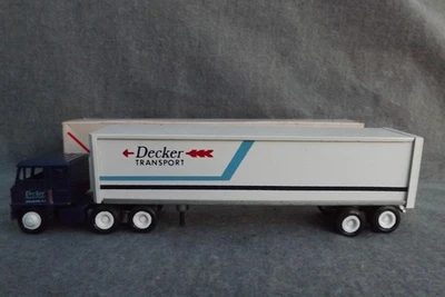 Remolque de carga Winross 1981 DECKER TRANSPORT semirremolque fundido a presión de colección Foto 1 de 4