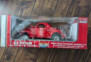 Supercar Collectibles 1:18 K.S. Pittman 1941 Willys Gasser NEW IN DAMAGED BOX - Picture 1 of 10
