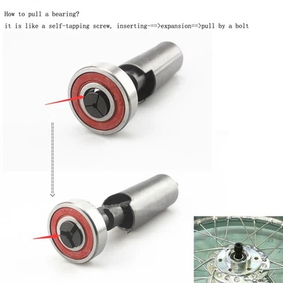 Auto Motocycle Inner Bearing Puller Tool Remover Kit from 9mm to 23mm Diameter = - Image 1 of 4