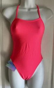 NWT Jolyn Brandon Hot Pink One Piece Swimsuit Bathing Suit Size 28 - Picture 1 of 5