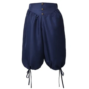 Mens Medieval Pants Tudor Ridding Breeches Renaissance Knee Pants Knickers - Picture 1 of 51