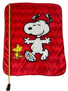 Peanuts Snoopy And Woodstock Throw Blanket 48 X 38 - Picture 1 of 10