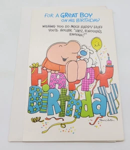 Vintage ZIGGY Greeting Card Birthday Stand Up American Greetings 1981 - Picture 1 of 6