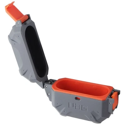 Funda impermeable UAG Pathfinder para Apple AirPods (3.ª generación) - plateada/naranja Foto 1 de 4