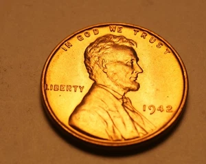 1942 P LINCOLN CENT BU 1 - Picture 1 of 2