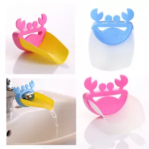 Faucet Extender Accessory Helps Children Toddler Kids Hand Wash in Bathroom Sink - Picture 1 of 1