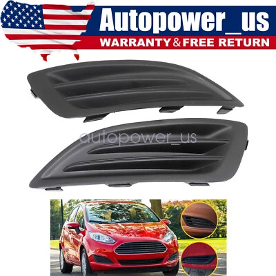 Fit For 2014 2015 2016 2017 2018 2019 FORD FIESTA Fog Light Covers Left & Right - Image 1 of 4