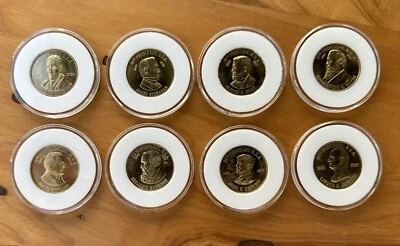 AMERICAN MINT President GREAT SEAL US MINT 24k Proof Coin Lot Of 8 - Image 1 of 4