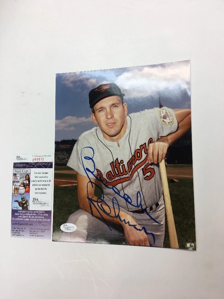 Brooks Robinson Autographed 8x10! Baltimore Orioles! JSA COA! HOF! - Image 1 of 1