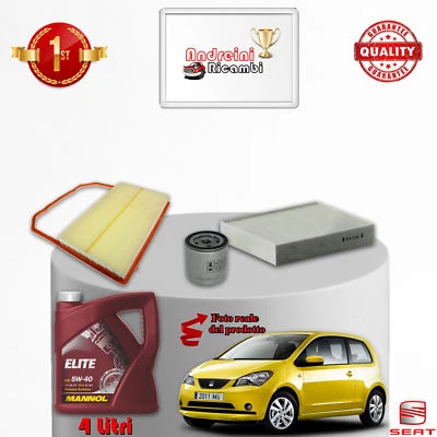 KIT TAGLIANDO FILTRI E OLIO SEAT MII 1.0 ECOFUEL 50KW 68CV DAL 2015 -> - Imagen 1 de 2