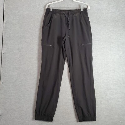 Eddie Bauer Women Pants 6 Black Windbreaker Outdoor Hiking Cargo Pockets - Image 1 of 4