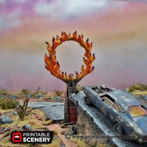 Tabletop Gaming Scatter Terrain Sci-Fi Gaslands Fallout - Ring Of Fire - Bild 1 von 4